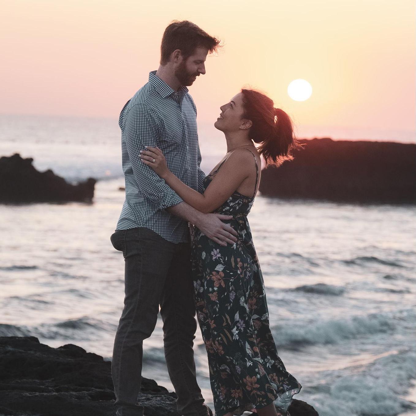 Engaged 5/25/23, Bali Indonesia. Ethan planned a private, beachside dinner and worked with our six closest friends to do a surprise sunset proposal.
Photographer: Andy Lovrak