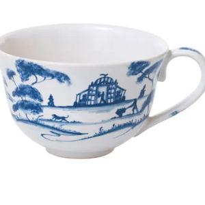 Set of 4 Country Estate Delft Blue Teacup