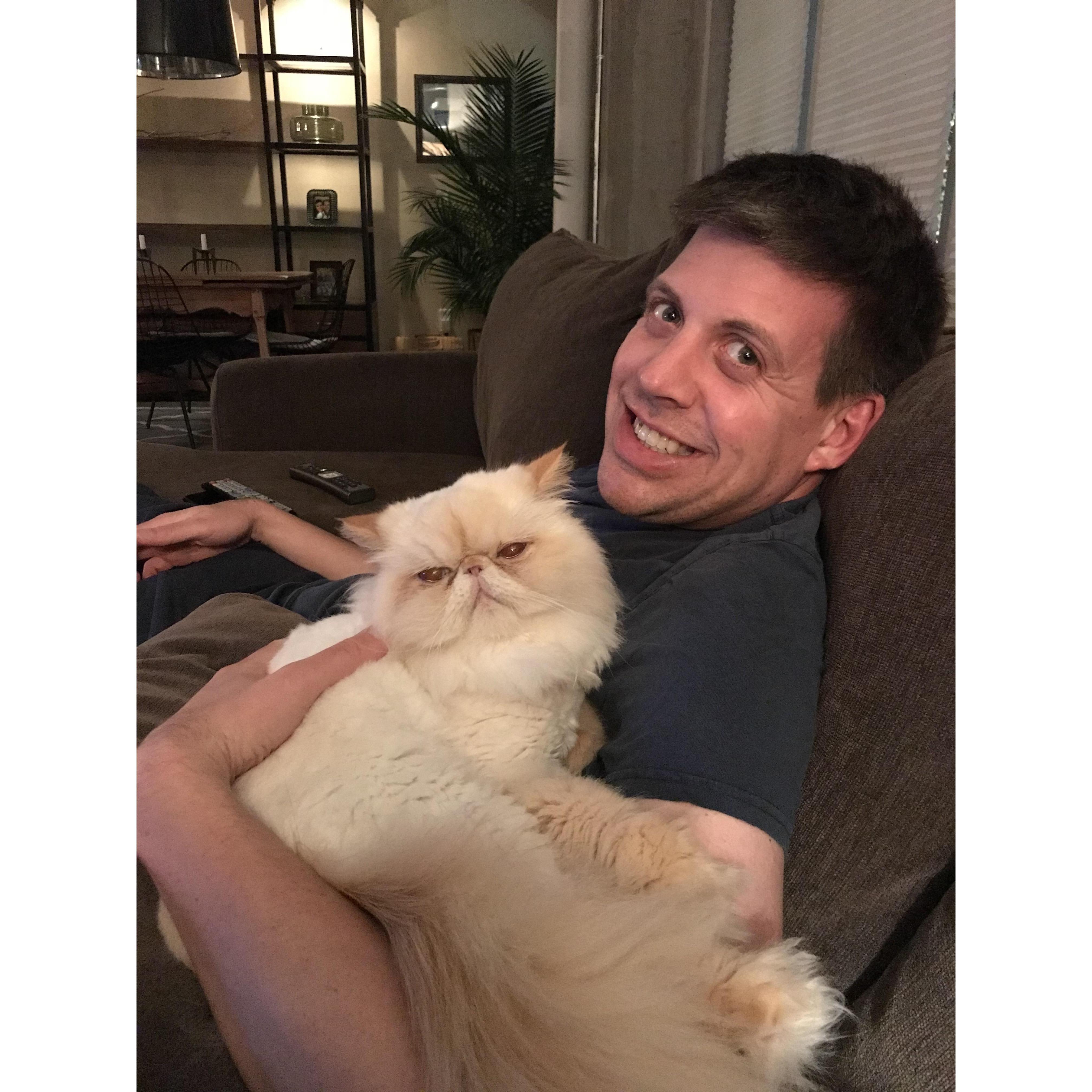 Ben and Kara took in her sister's cat Albie when their family moved to Singapore for a work opportunity. Now they are proud cat parents. Meet Albie, the himalayan.