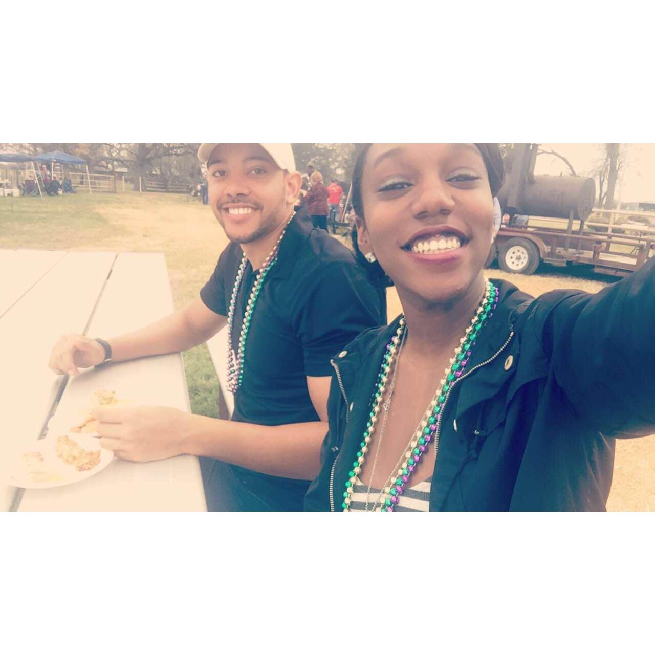 that time we were "honorary judges" for the annual BBQ contest in Schulenburg, TX
