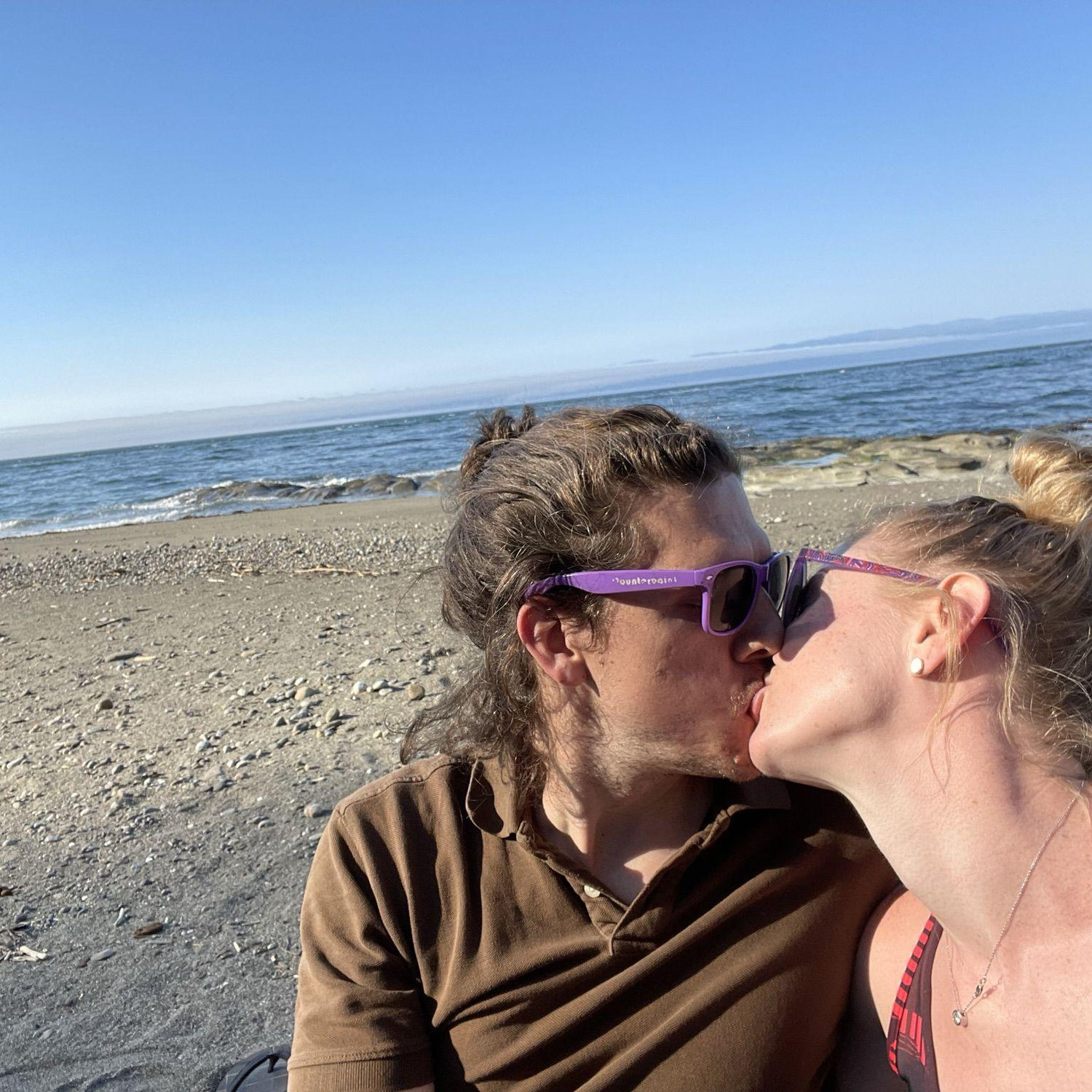 The first time we said "I love you" on a beach in Sekiu, Washington