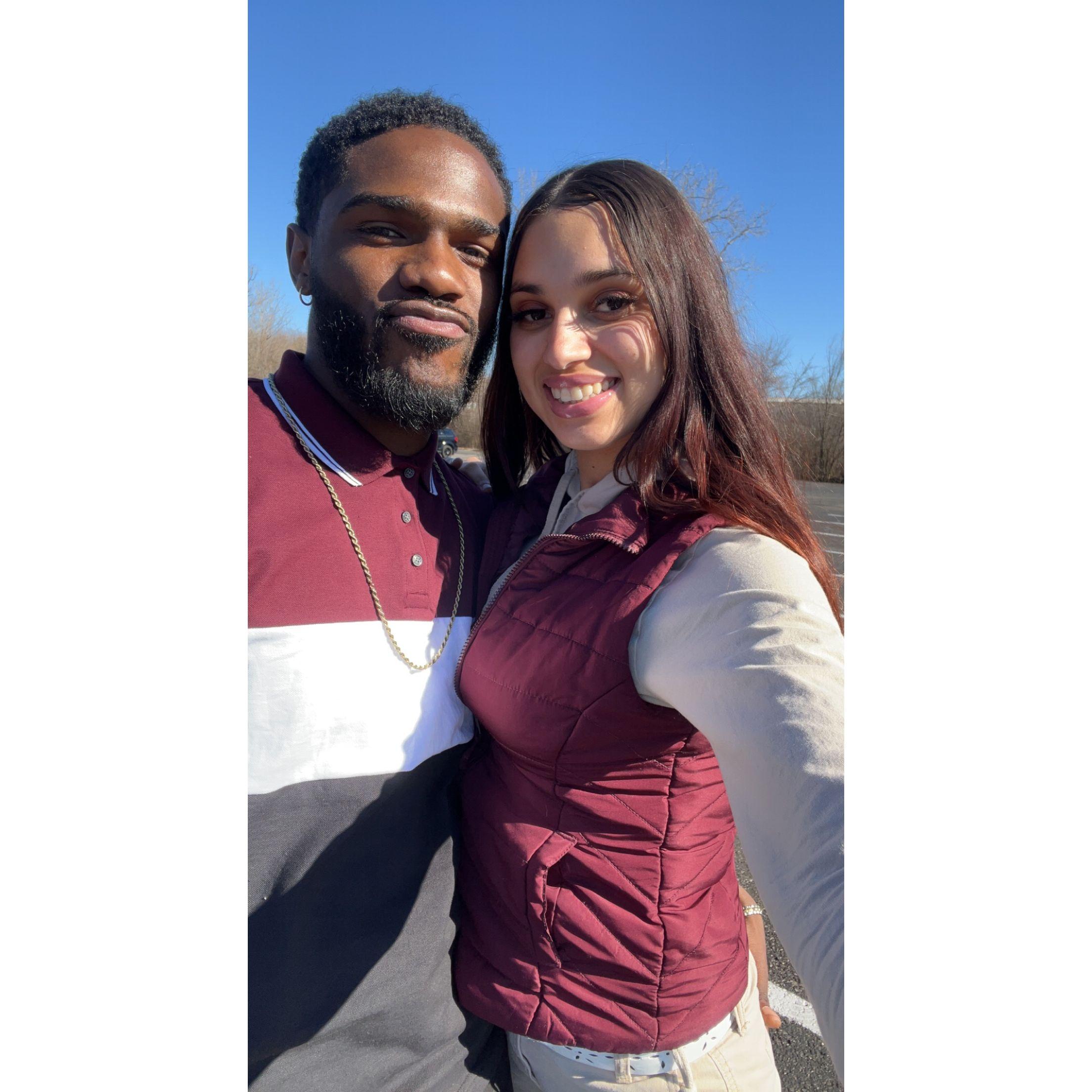 First time we went to Church together