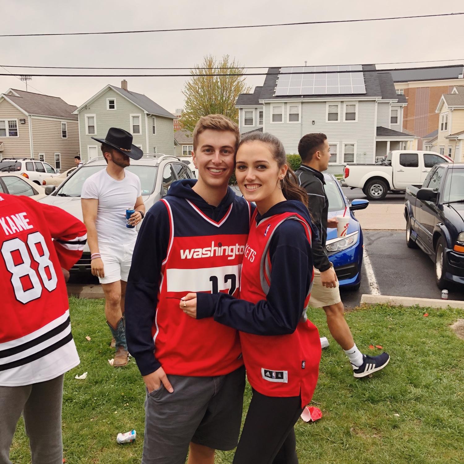 Our first photo as a couple!