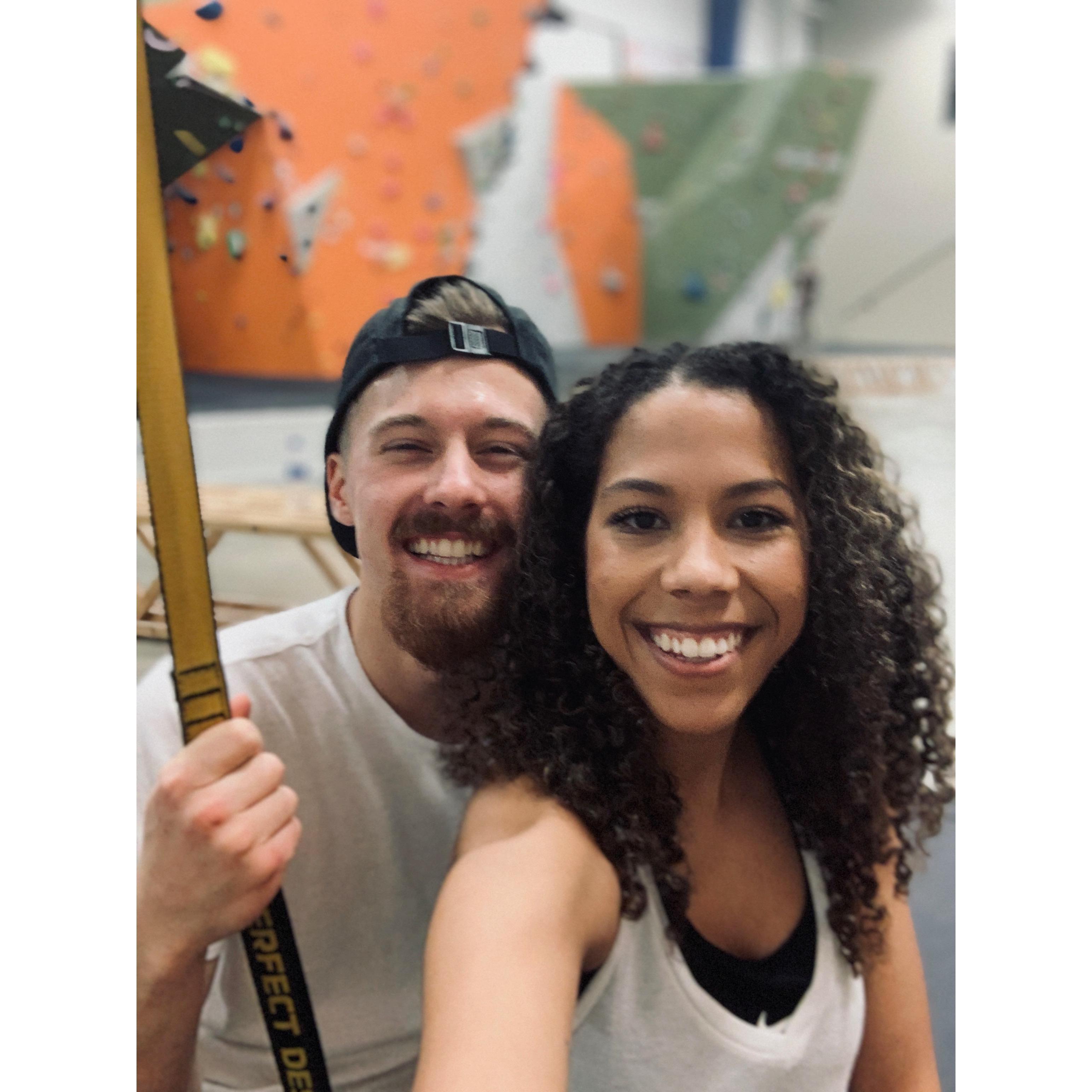 First time rock climbing