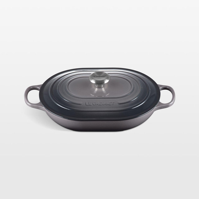 Le Creuset ® 3.75-Qt. Oyster Enameled Cast Iron Covered Oval Casserole Dish