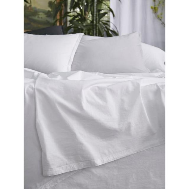 Sei Flat Sheet — White, Queen