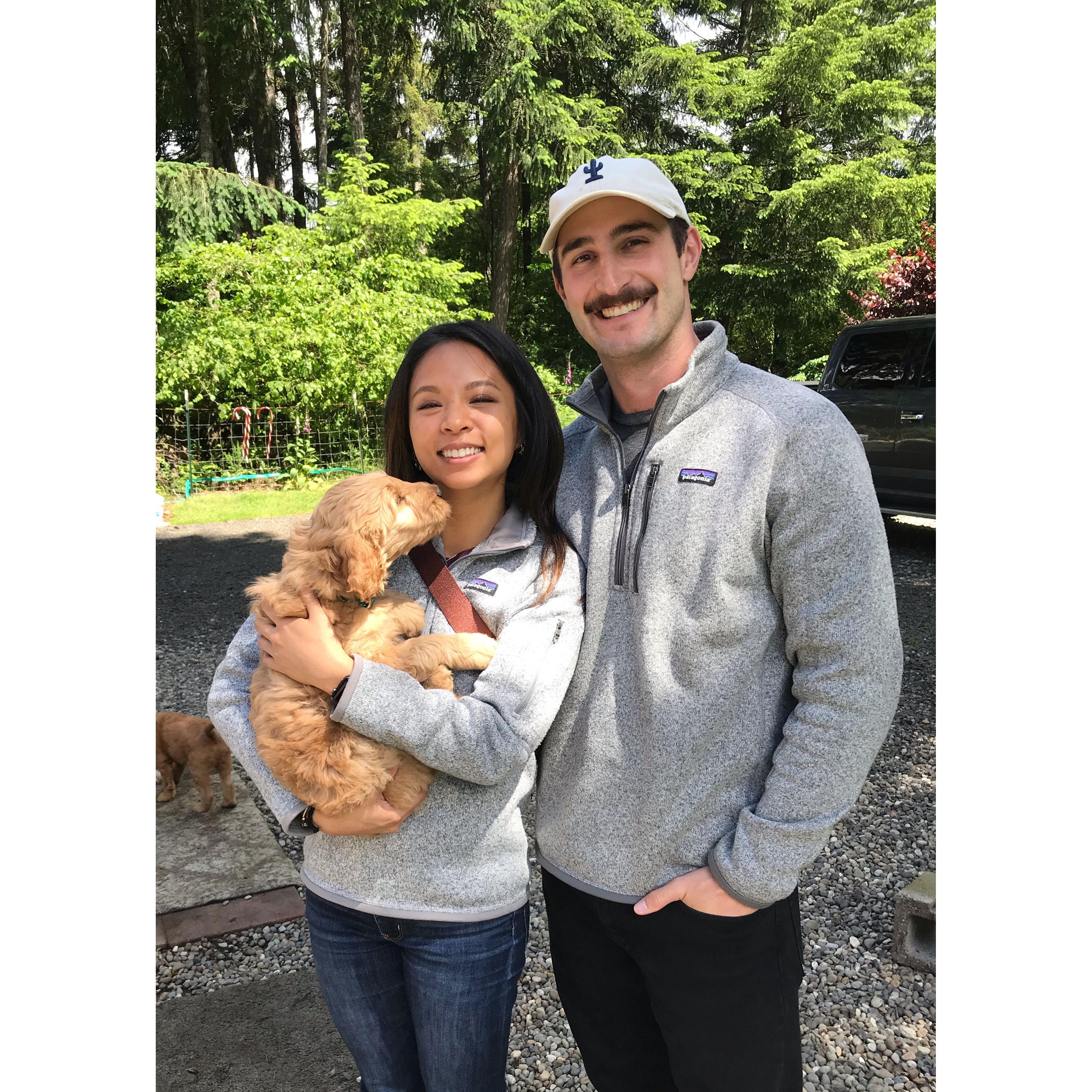 Picking up our little rascal Ranger, June 2022