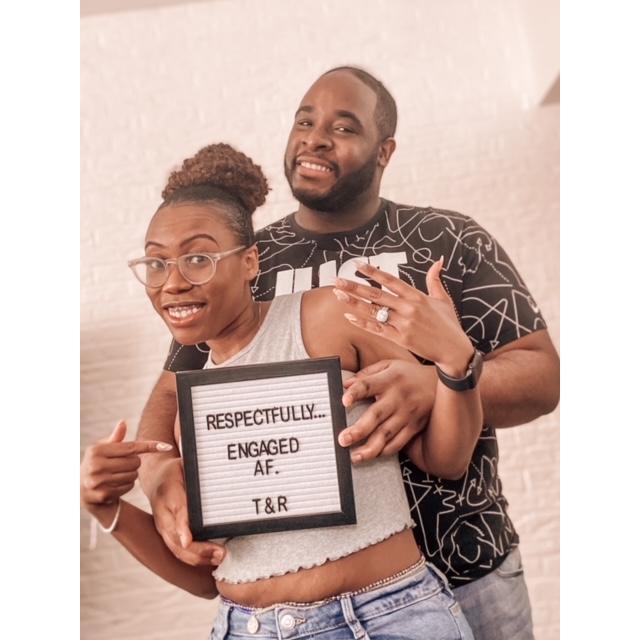 When we first announced our engagement!