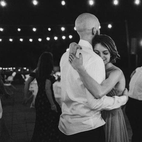 At our sweet friends' wedding.