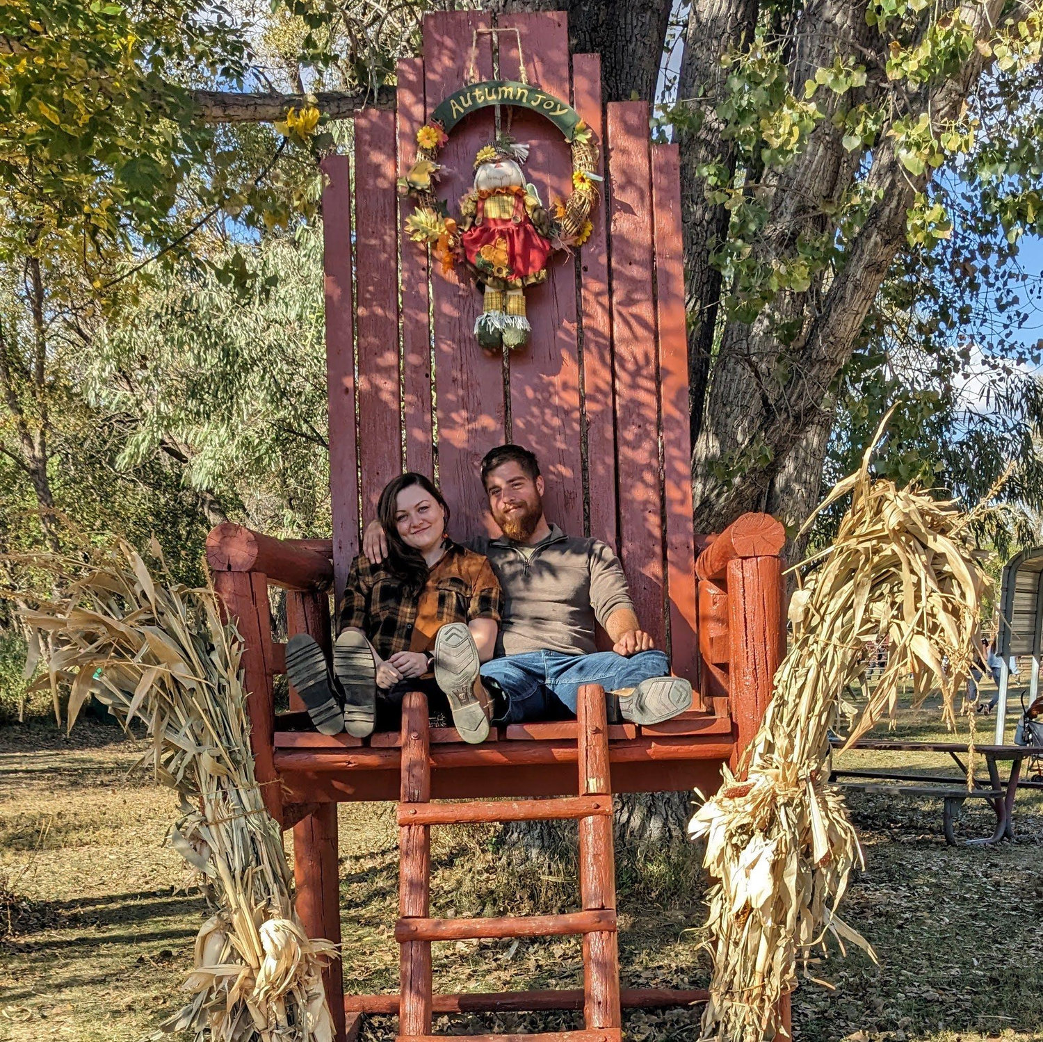 First visit to the pumpkin patch together
