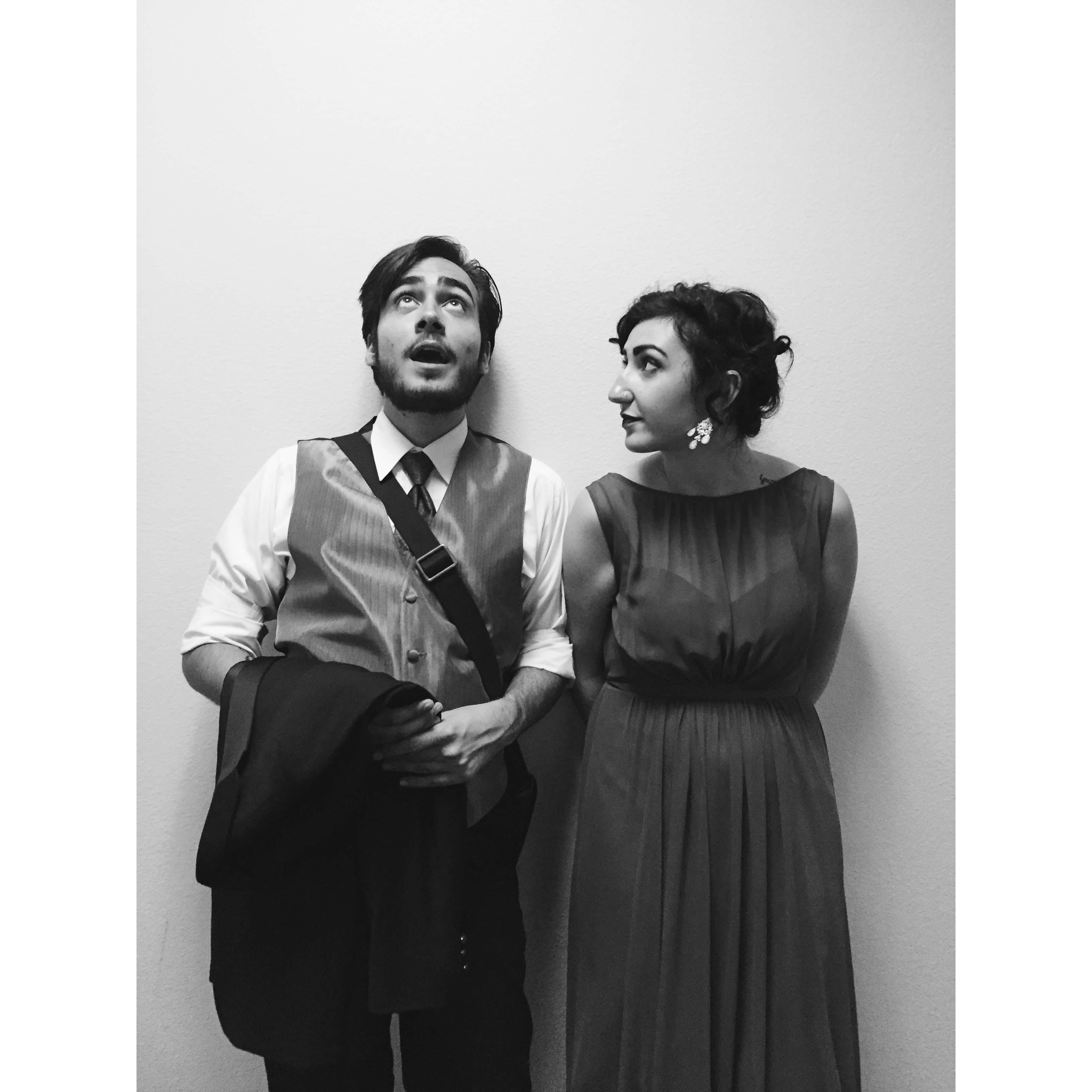 a school of music hallway photoshoot after a chamber singers concert spring 2016