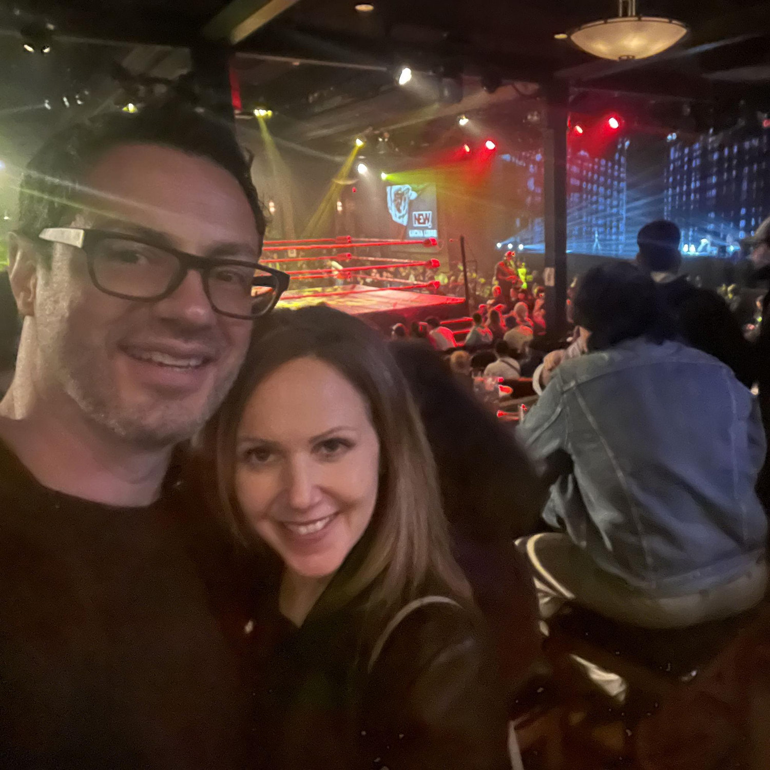 Our first... but not our last time ringside...