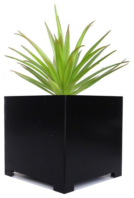 Rowan Cube Planter, Black, 10"