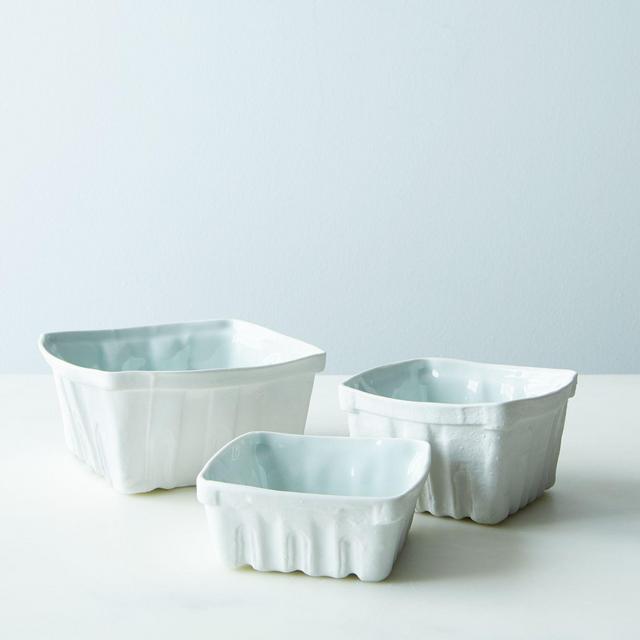 Heritage Porcelain Baskets (Set of 3)
