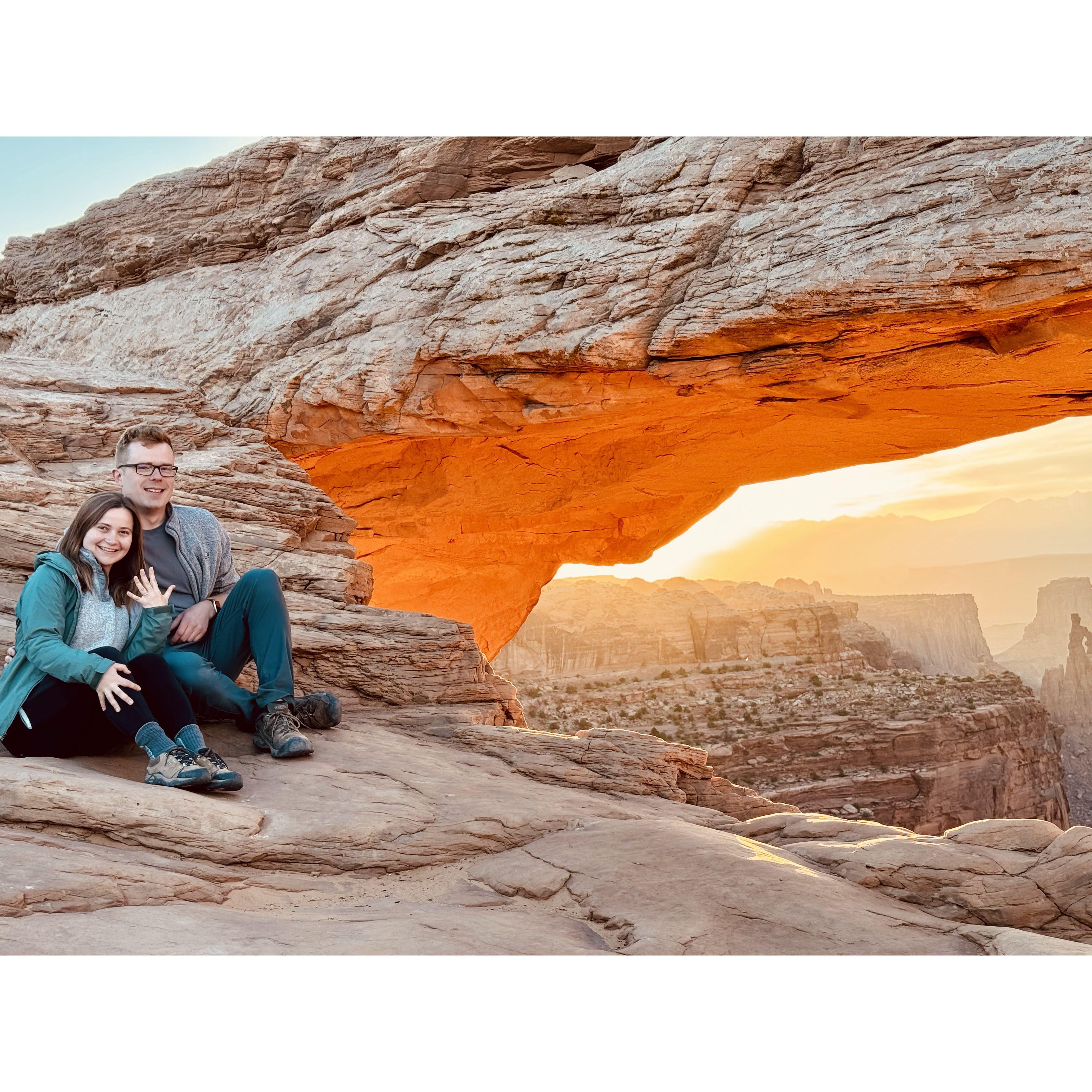 Our engagement at Canyonlands National Park