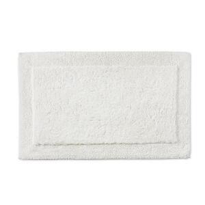 Border Bath Mat, Small, White