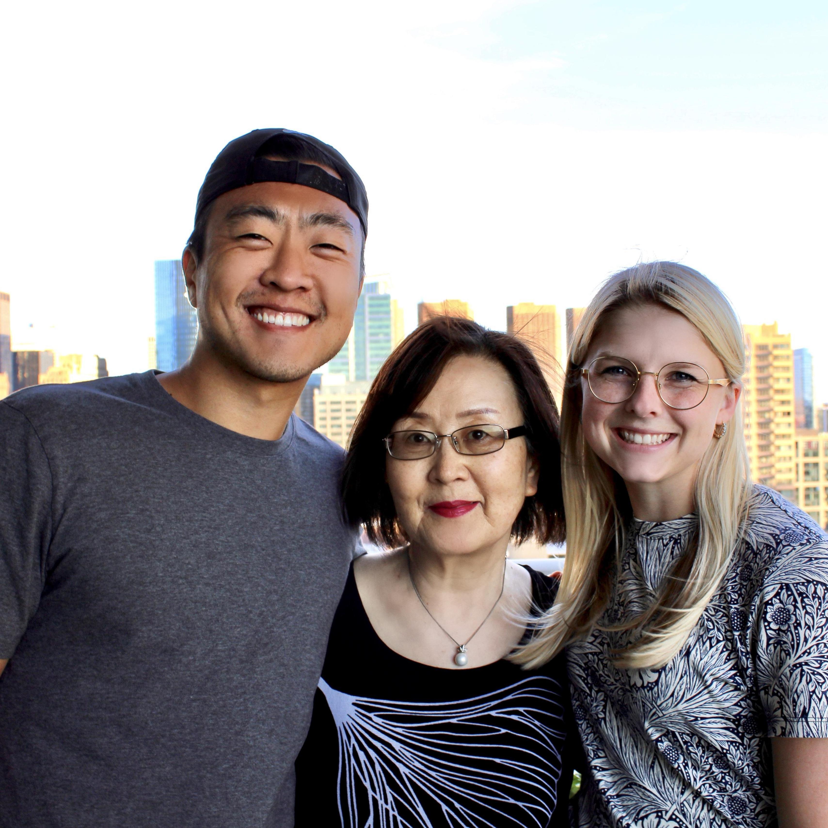 2020 - view from our Chicago apartment with Umma (Jungsoon)