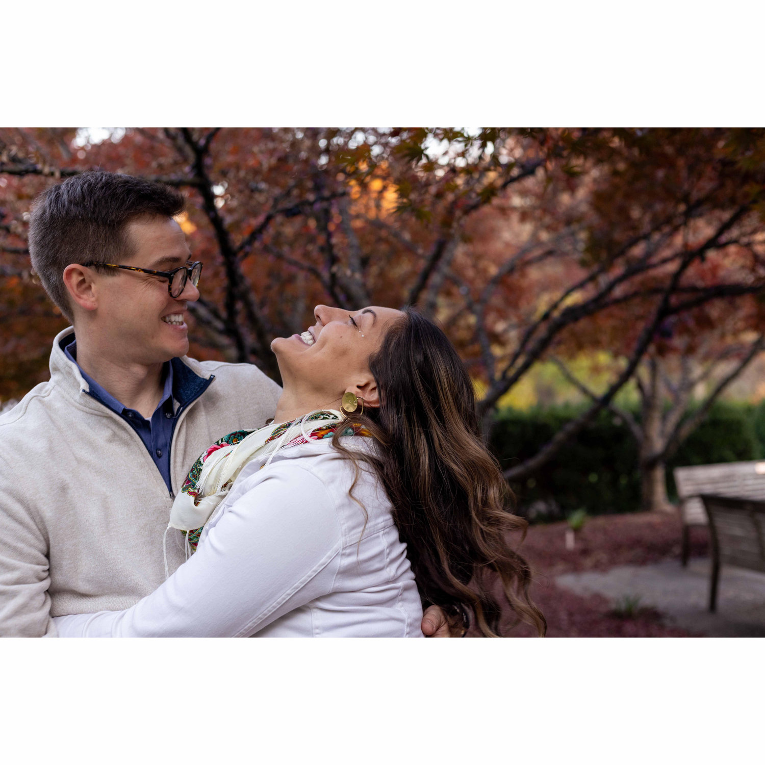 Engagement shoot at Brookside gardens!