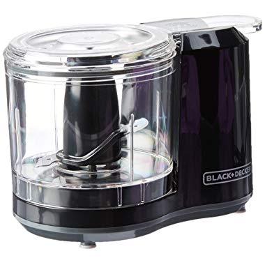 BLACK+DECKER 1.5-Cup Electric Food Chopper, Improved Assembly, Black, HC150B