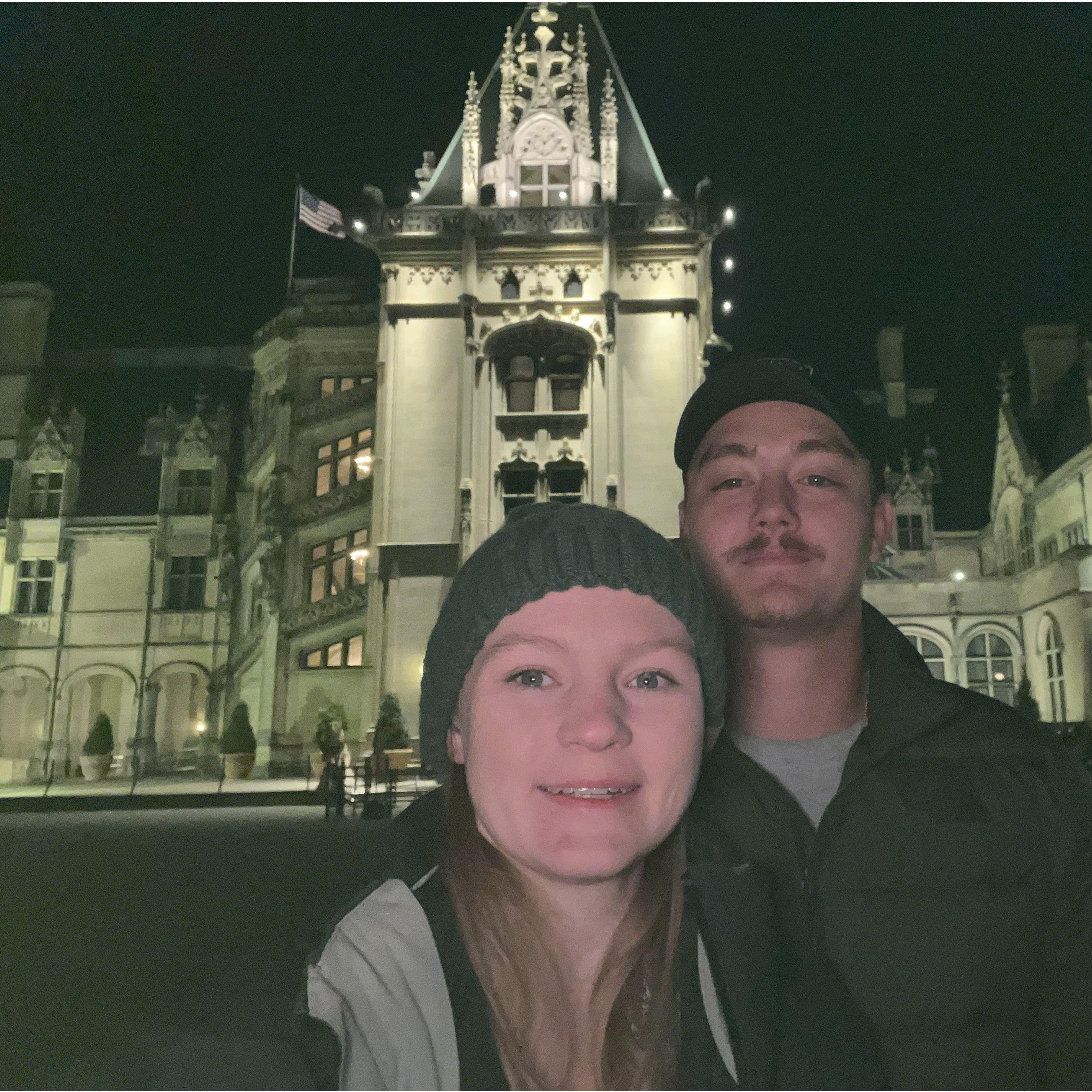 Our first trip to Biltmore at night.