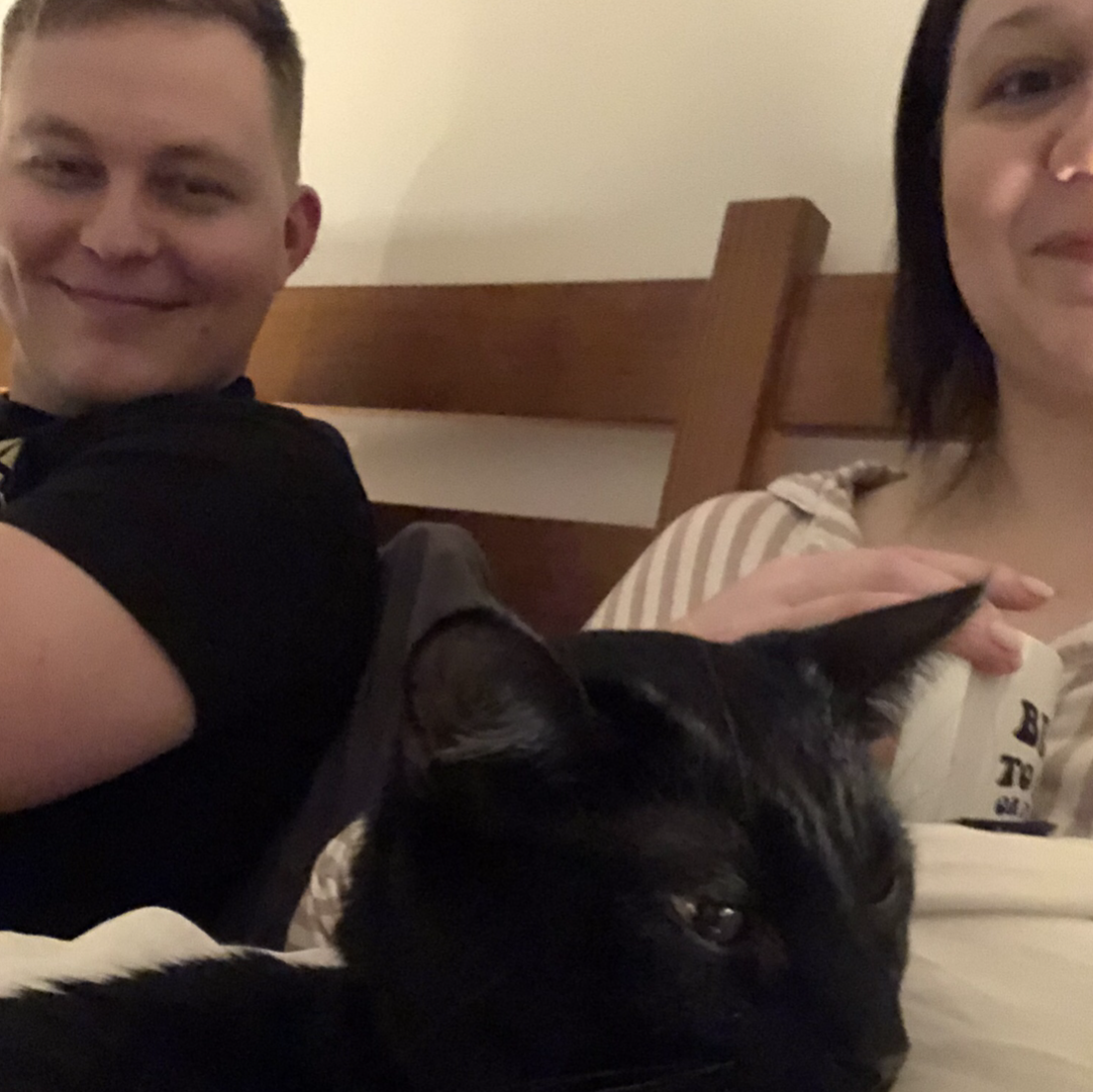 One of our favorite activities: drinking tea in bed and cuddling with Yen while we read in the evening