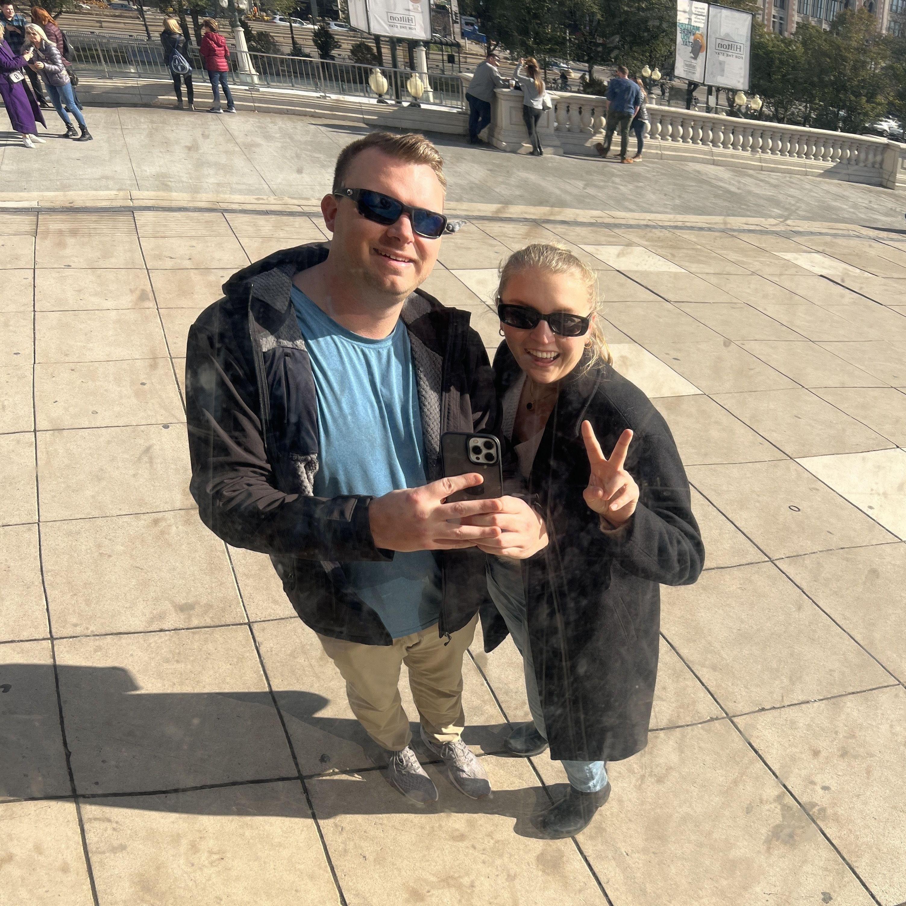 Millennium Park bean selfie - 2022