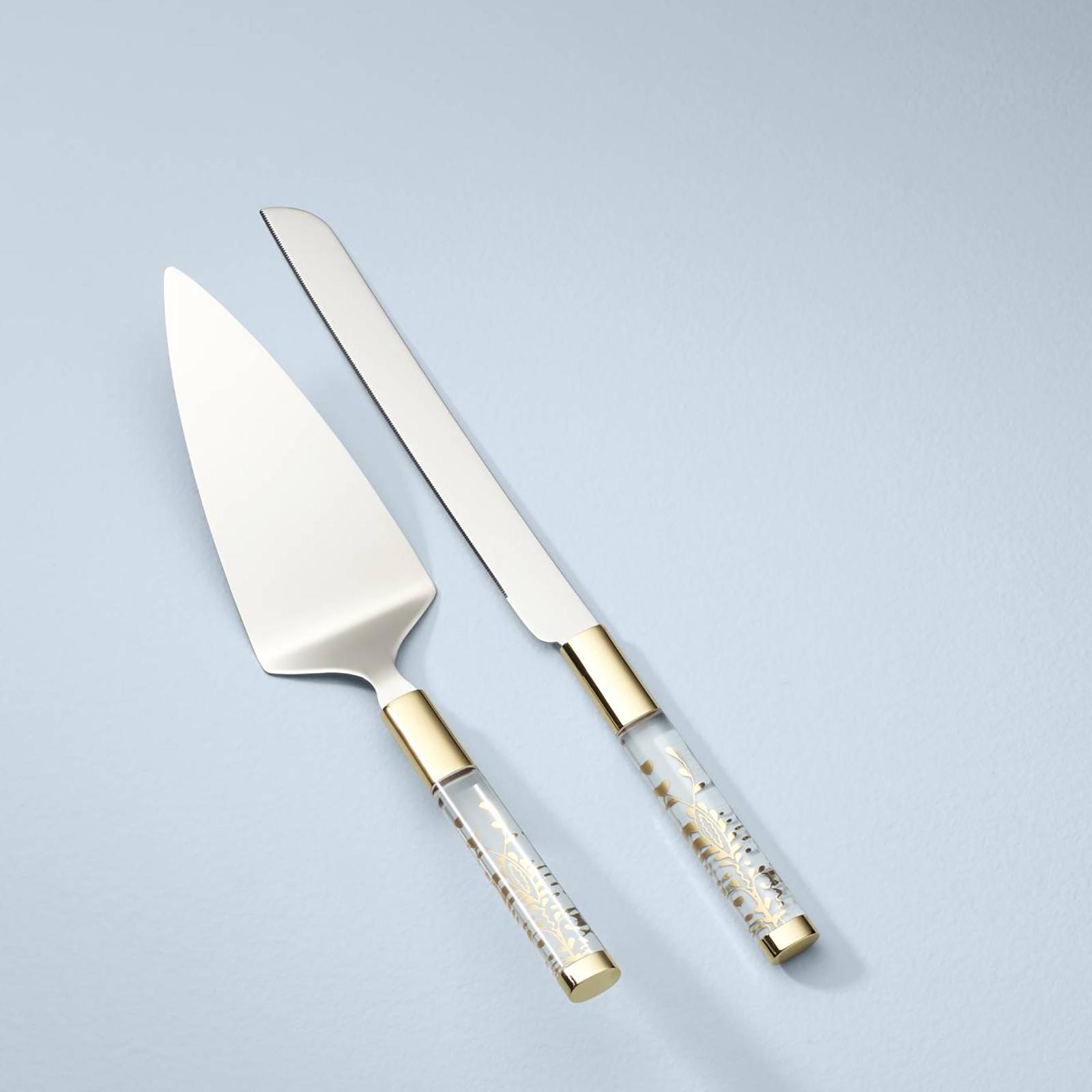 Lenox Opal Innocence Cake Knife and Server Set