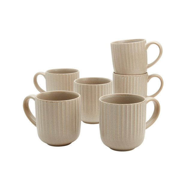 Tabletops Gallery Subtle Mugs, Set of 6