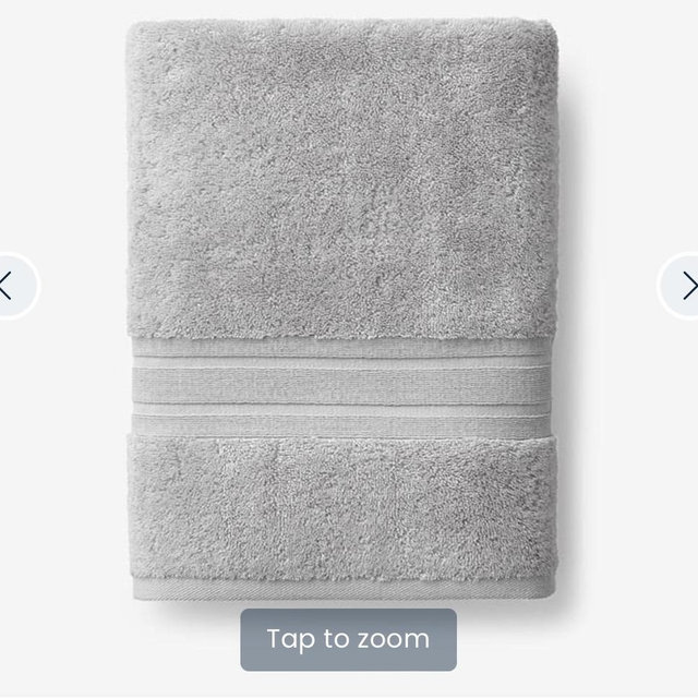 Turkish Cotton Bath Towel- Silver
