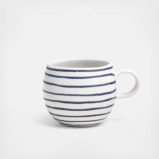 Lina Stripe Coffee Mug, Set of 4