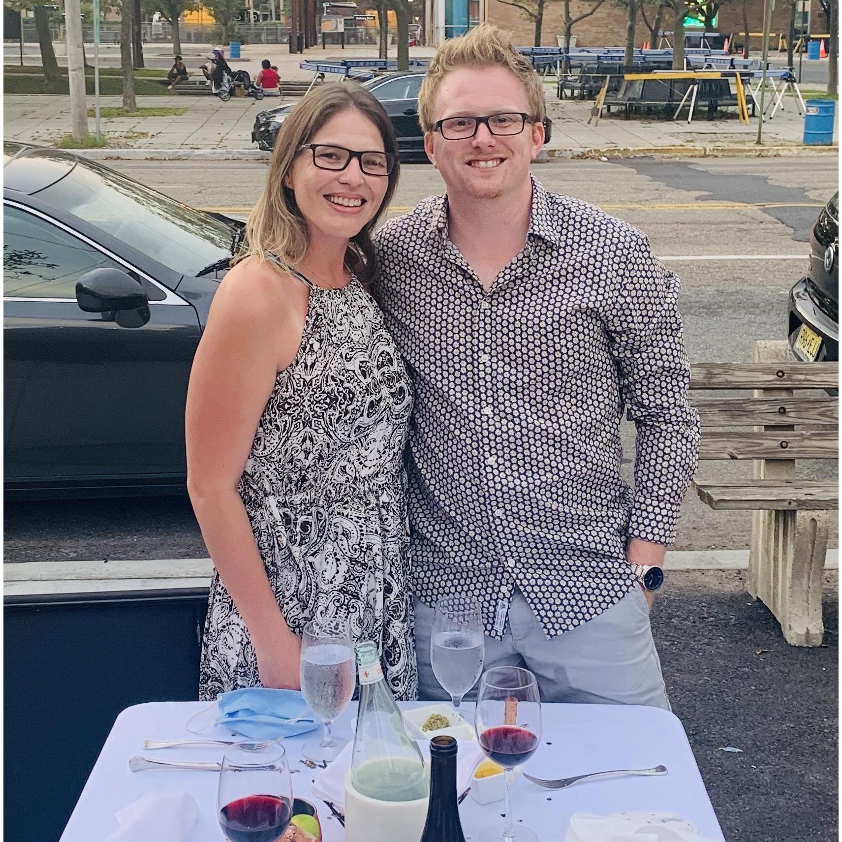 Andy's Birthday Dinner in Asbury - August 2020