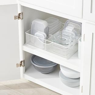 White Mesh Food Storage & Lid Organizers
