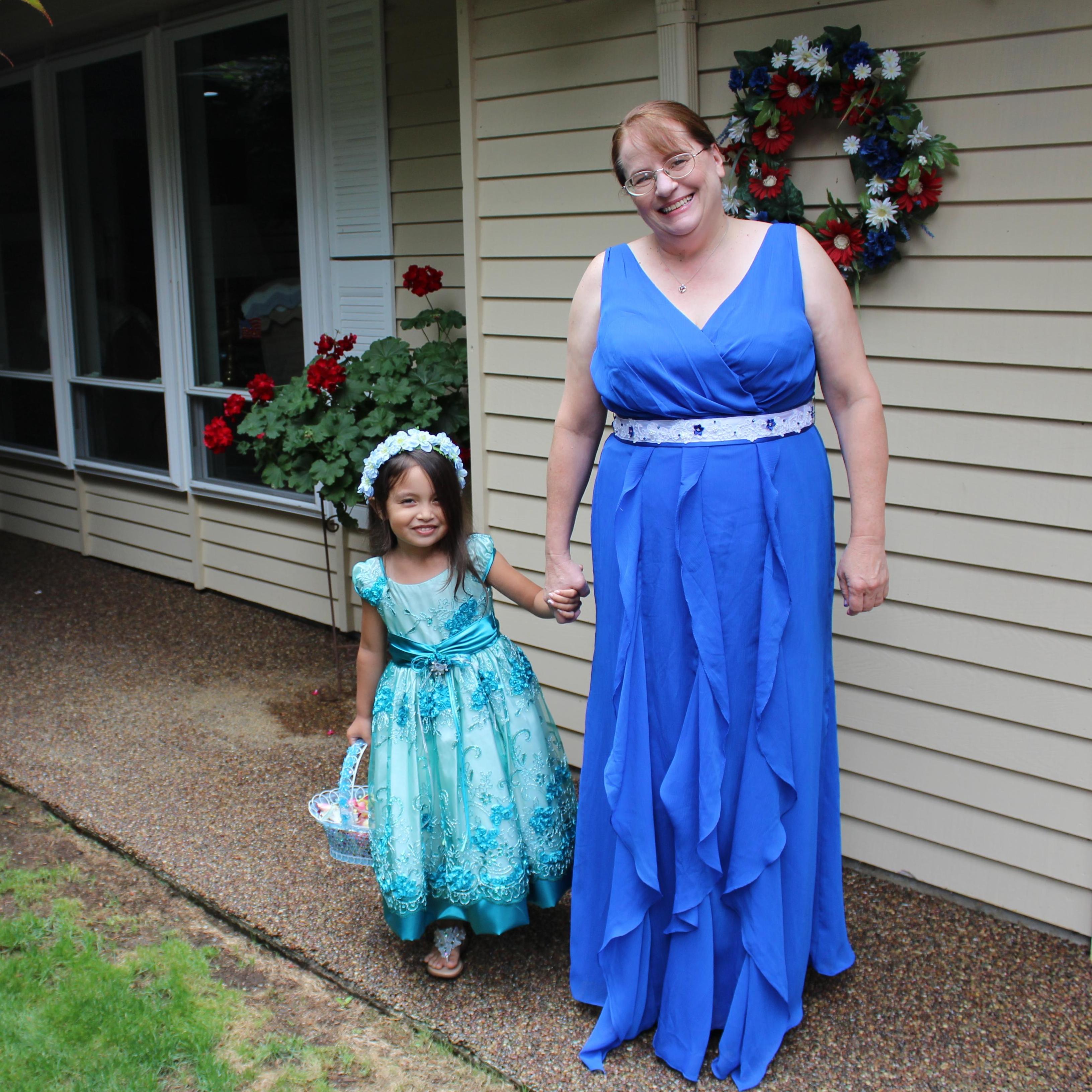 Mother and niece of the bride.