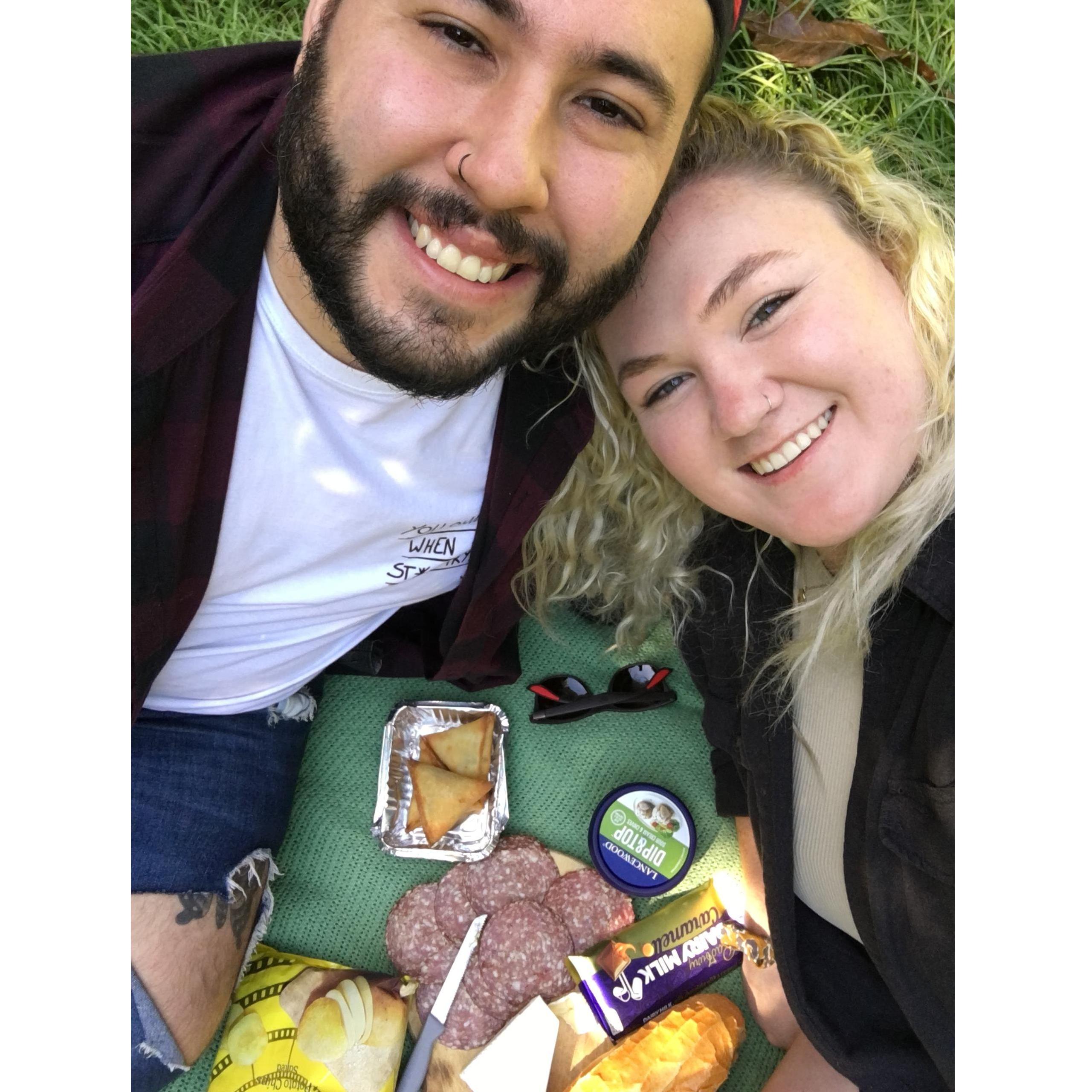 Proposal picnic.. I had no clue at this point!