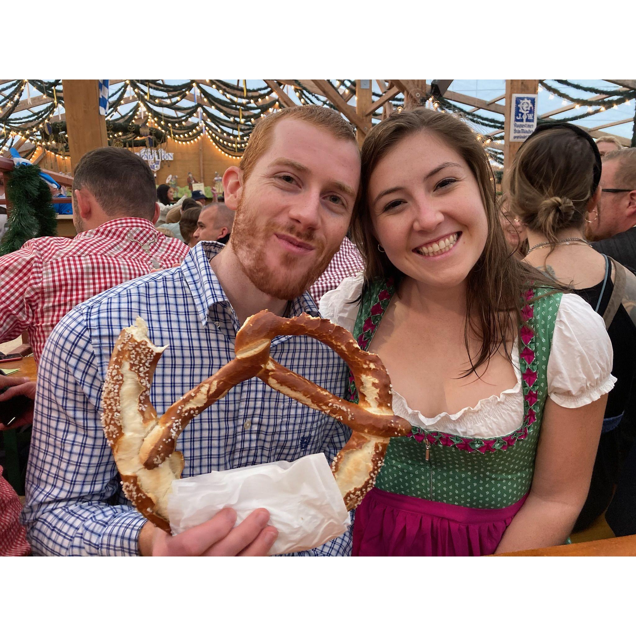 Oktoberfest and pretzels