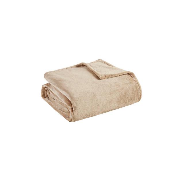 Ultra Premium Plush Blanket (Full/(Queen)Tan