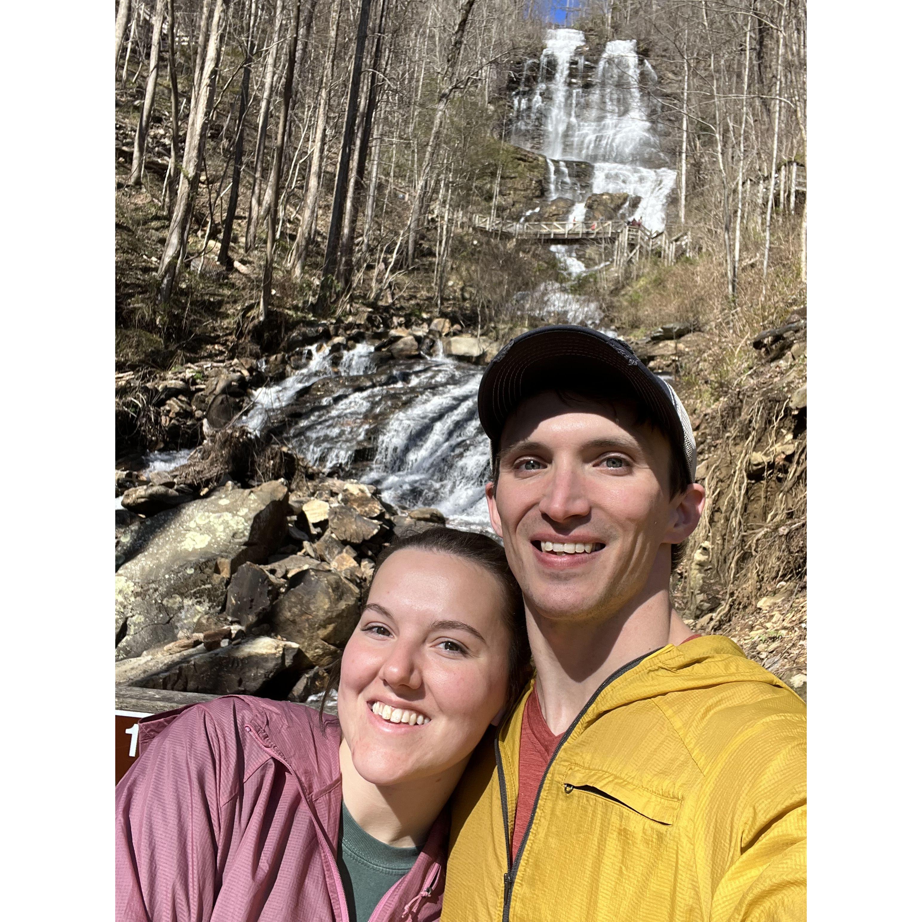 Our first trip together! We went camping at Amicalola Falls in North Georgia.