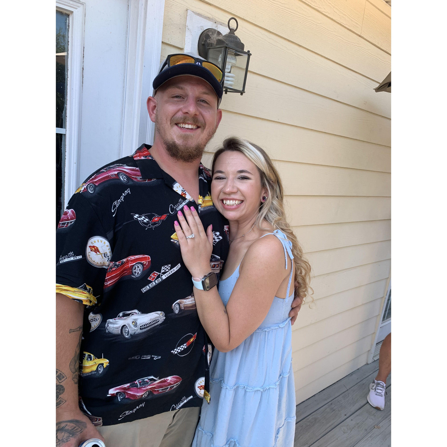 The day we got engaged, August 24th 2024