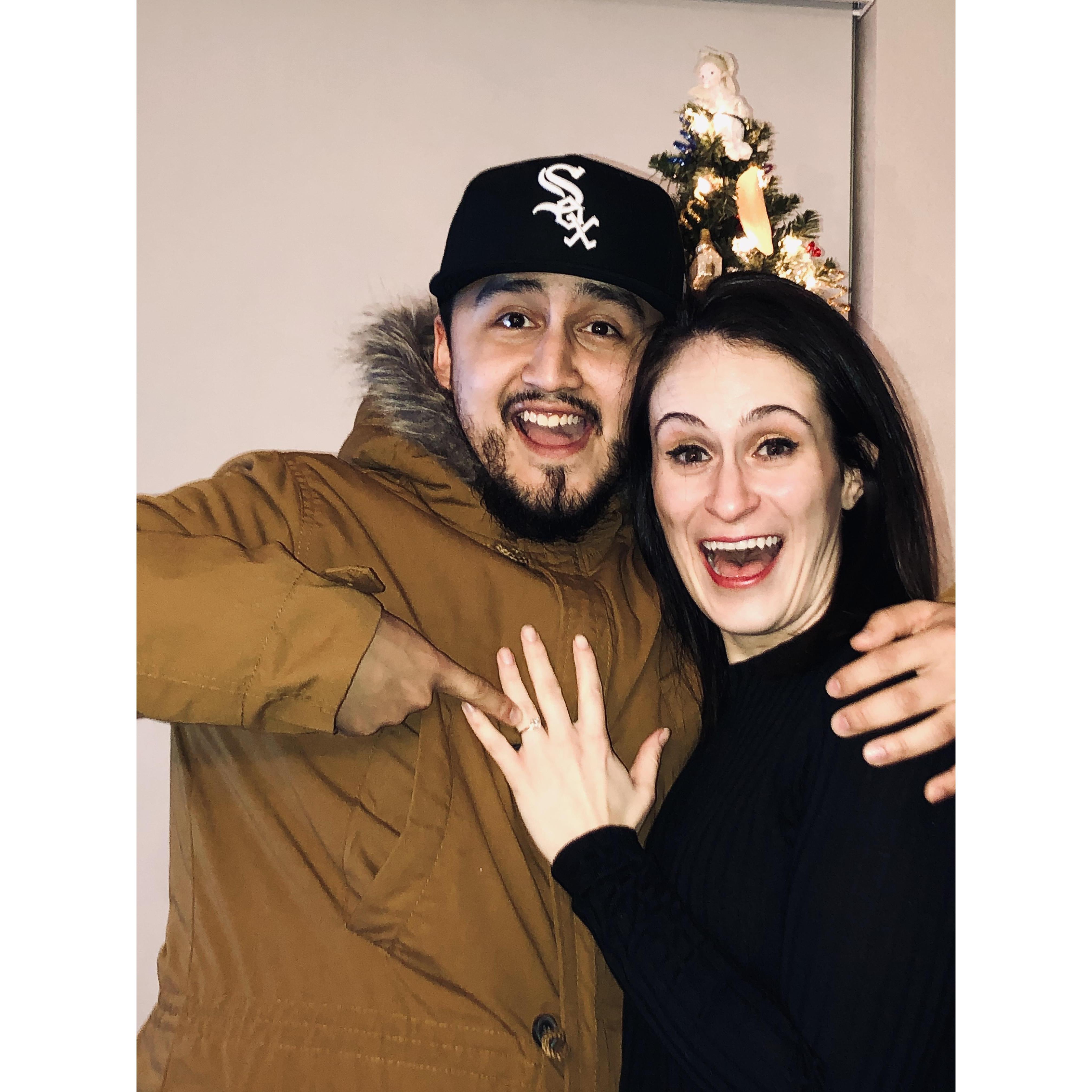 The best and easiest "YES" of my life <3 and our 3rd New Year together!