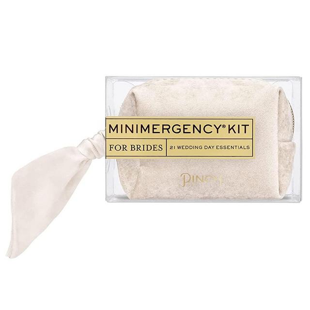 Pinch Provisions Minimergency Kit for Bridesmaids, Includes 21 Emergency Wedding Day Must-Have Essentials, Perfect Bridal Shower and Bridesmaids Proposal Gift - Ivory