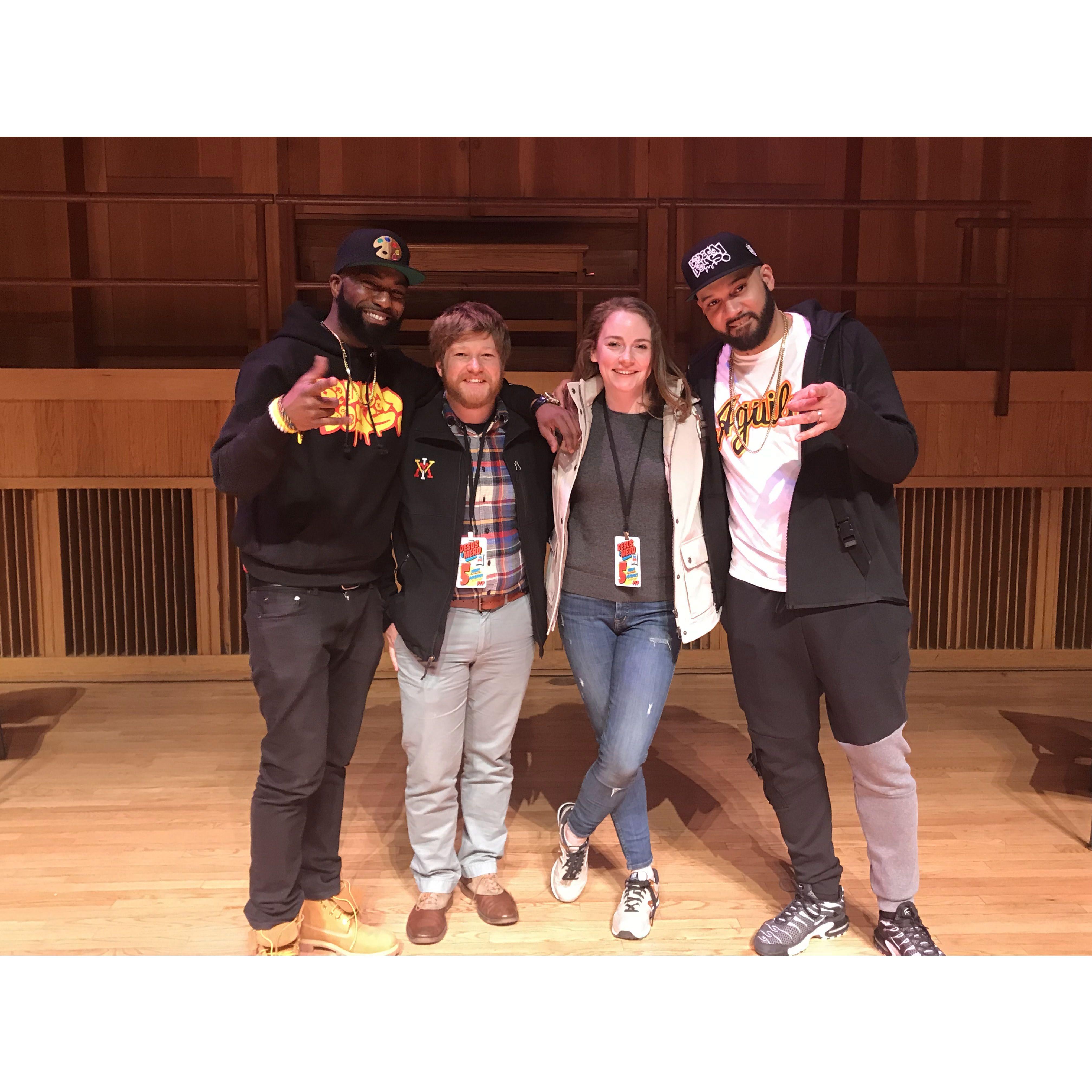The Desus and Mero before they broke up. We love their show and were over the moon to see their stand up live