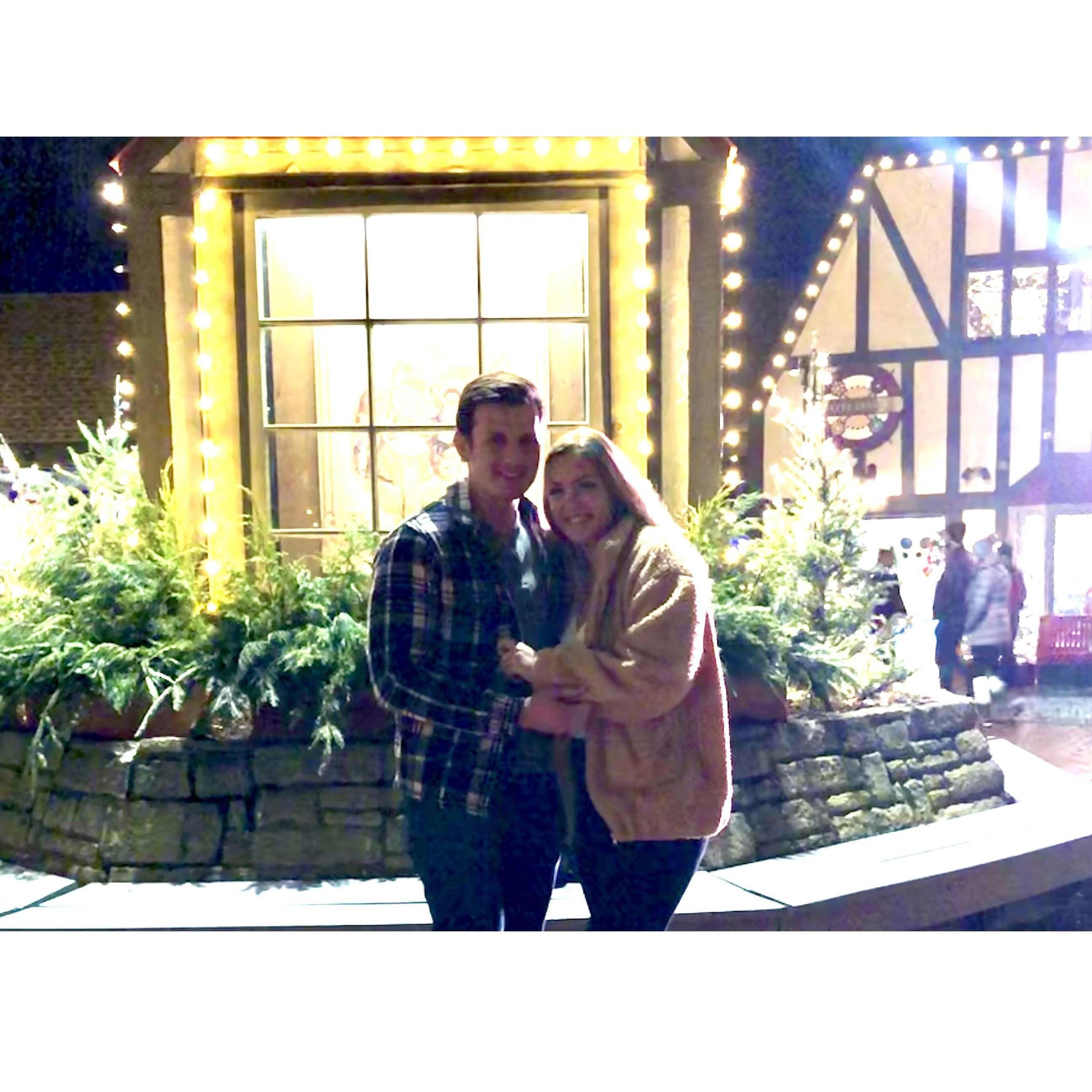 Celebrating his 22nd birthday at another Busch Gardens Christmas Display