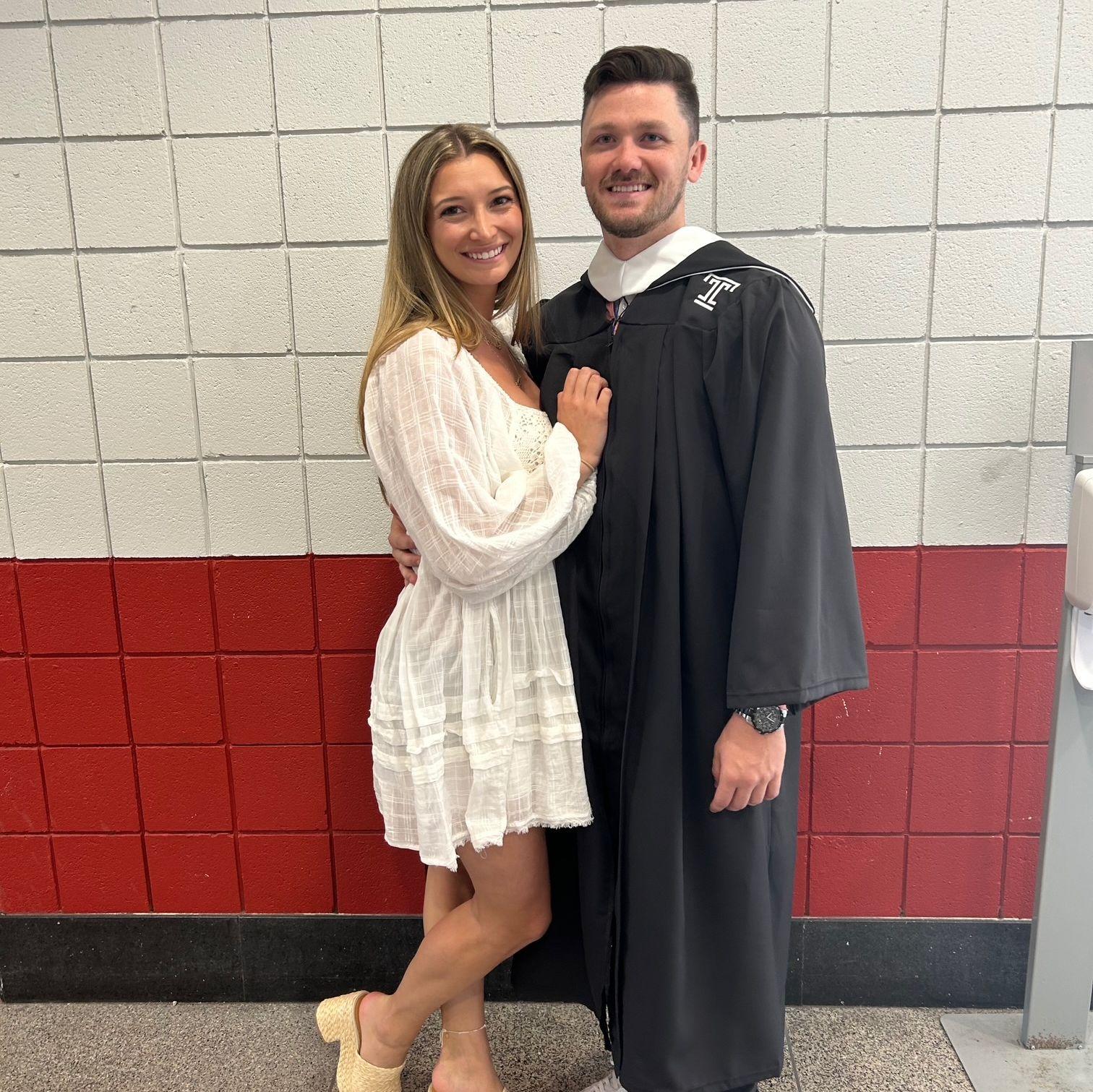 Aidan graduates from TU! Go Owls!!