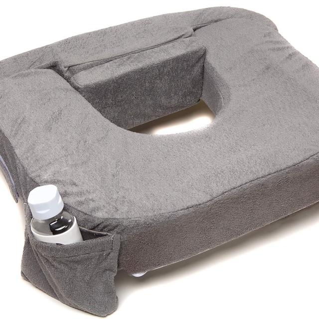 My Brest Friend Supportive Nursing Pillow for Twins 0-12 Months, Plus-Size, Dark Grey