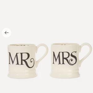 Emma Bridgewater - Set of Two Mr. and Mrs. Mugs