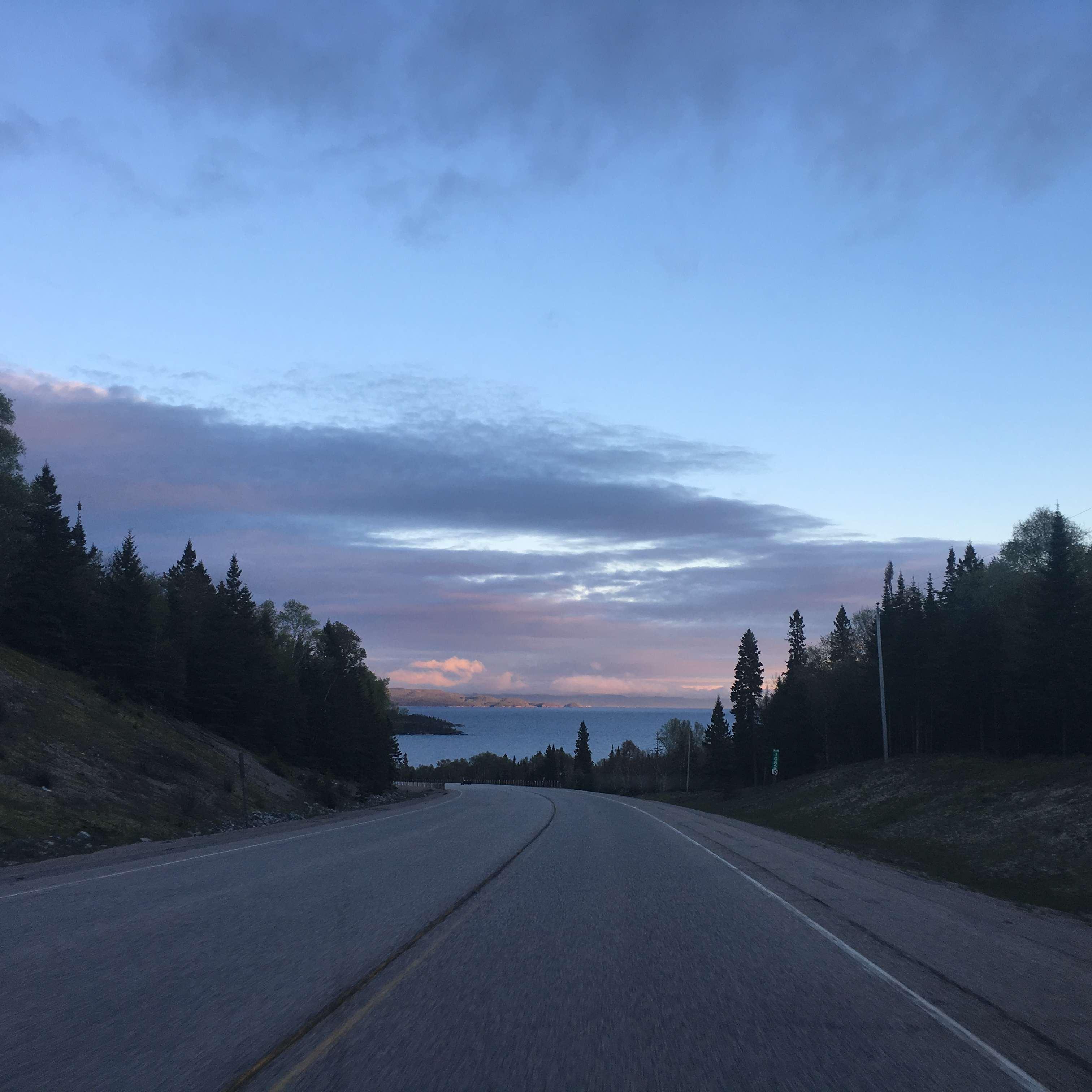 Our first glimpse of Lake Superior on our cross-country move from Vancouver to Montréal.