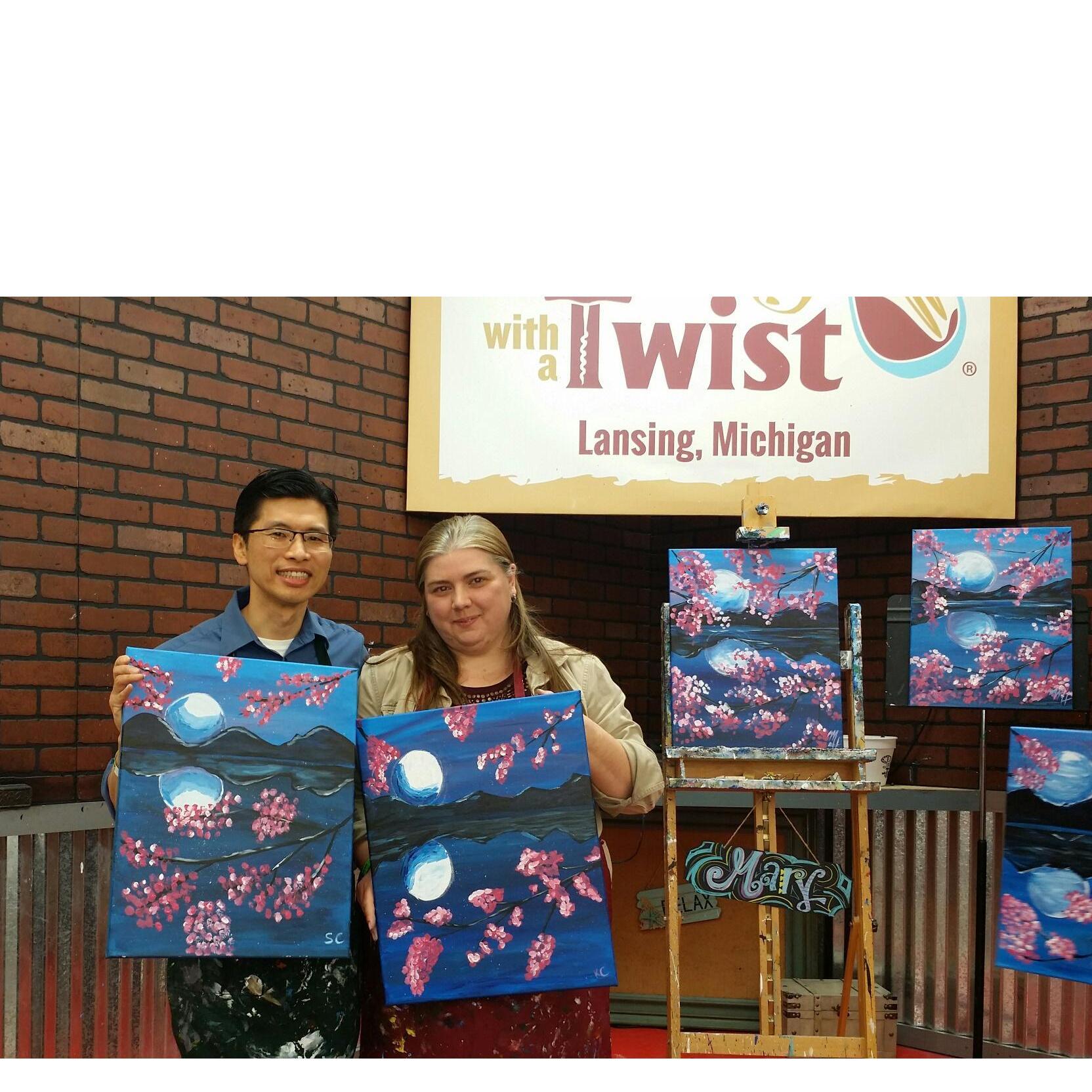 First painting class together