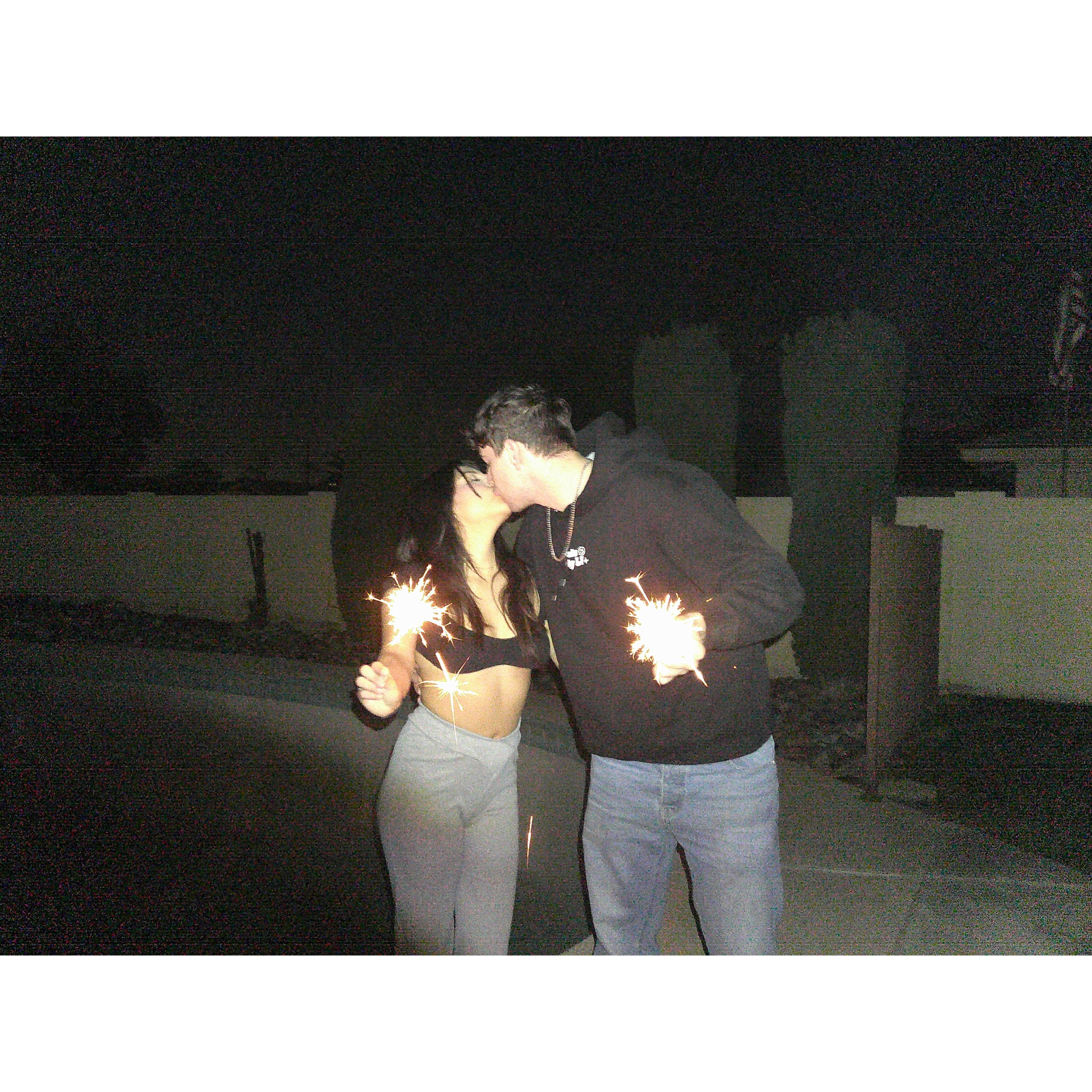 We were each others first New Years Kiss EVER and now we will be each other's New Year's kiss forever!