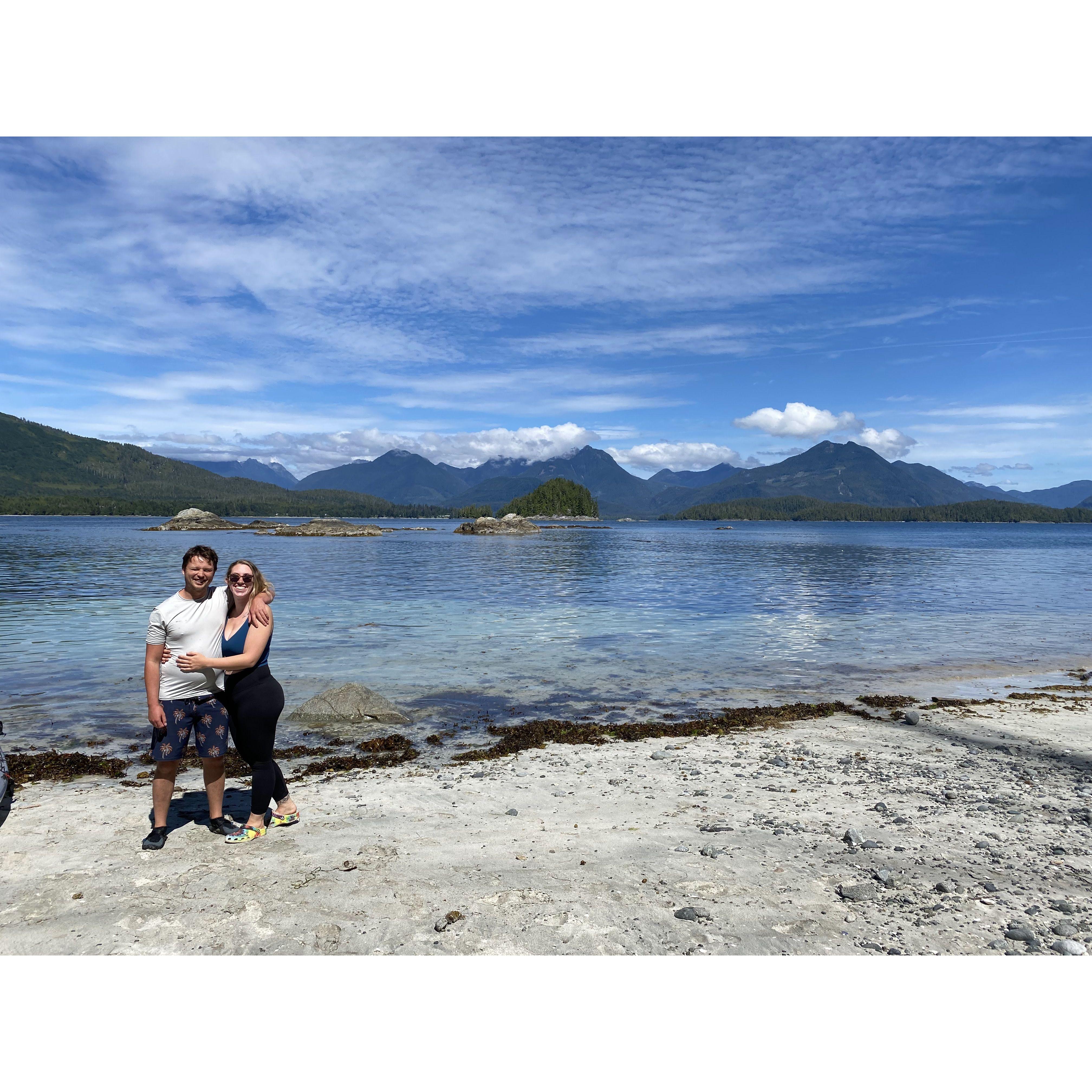 ocean kayak trip on vancouver island
