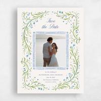 Beige Wedding Save the Date - Querida Photo